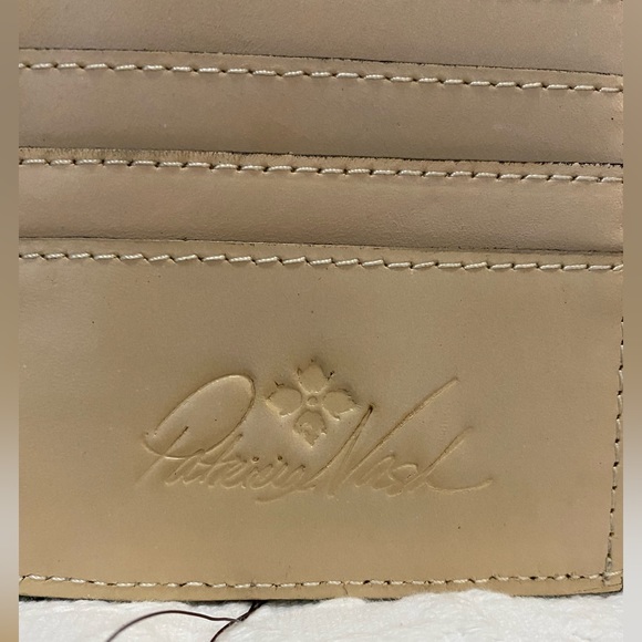 Patricia Nash* Reiti* Kiss-lock Leather Woven Wallet• NWT - Picture 6 of 9